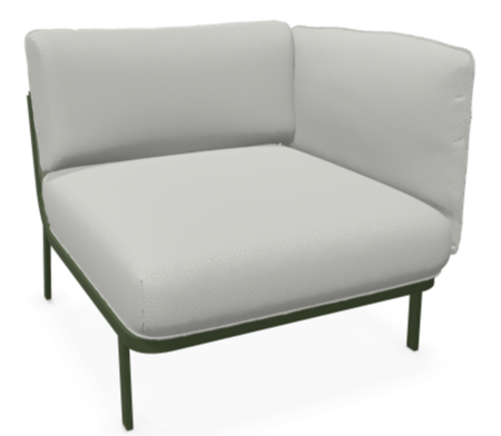 EMU 5038 Cabla - Loungesessel mit rechte Armlehne - 17 Grün