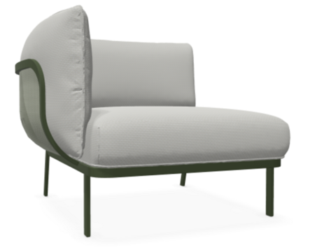 EMU 5039 Cabla - Loungesessel mit linke Armlehne - 17 Grün