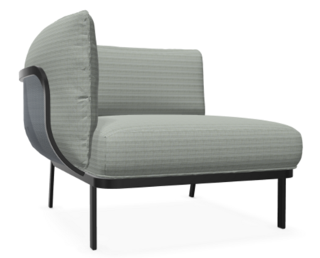 EMU 5039 Cabla - Loungesessel mit linke Armlehne - 900/09 Salbeigrün