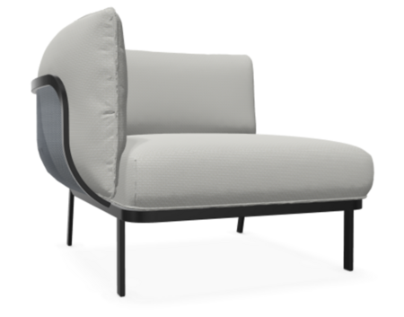 EMU 5039 Cabla - Loungesessel mit linke Armlehne - 900/71 Weiss