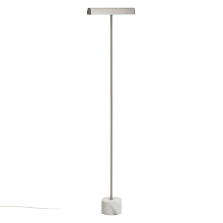Kave Home Stehlampe Lynor von Kave Home Silber / Weiss Marmor