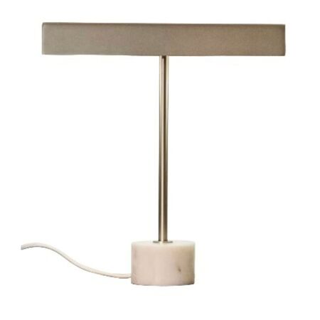 Kave Home Tischlampe Lynor von Kave Home Silber / Weiss Marmor