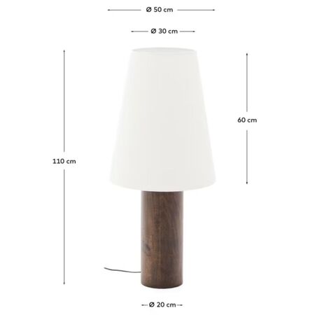 Kave_Home_Stehlampe_Marga_Dunkelbraun_Details