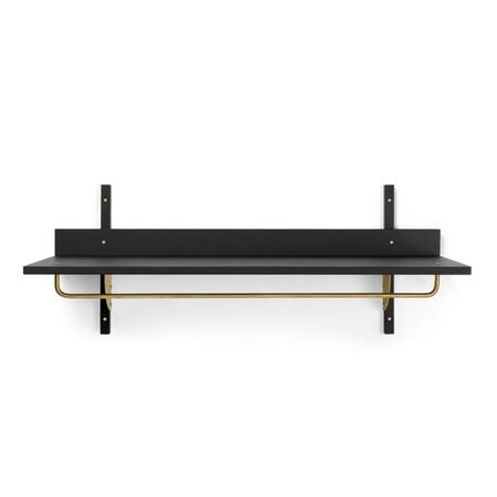 Ferm Living Sector Rack Shelf Esche schwarz / Messing