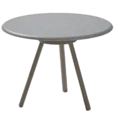 Fast Zebra 420S - Couchtisch mit einer gesprenkelten Aluminiumtischplatte