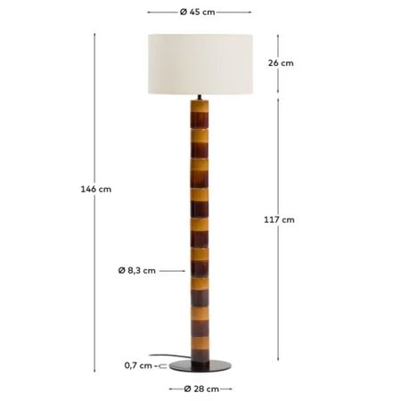 Kave_Home_Stehlampe_Mavran_Multicolored_Dimensions