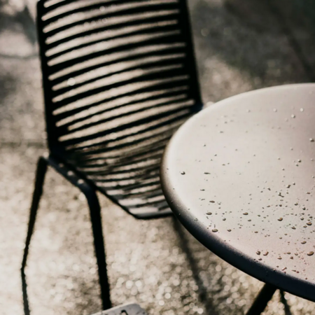 Fast Zebra Knit Stuhl - Eisen Grau