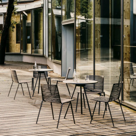 Fast Zebra Knit Stuhl - Eisen Grau