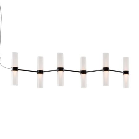 Artemide Pendelleuchte Zephyr Linear von Artemide  Schwarz, Ohne