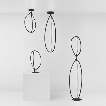 Artemide Deckenleuchte Arrival von Artemide Matt schwarz, H: 130 cm-1