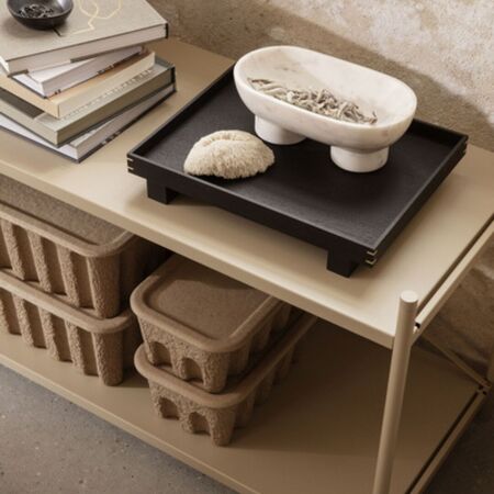 Ferm Living Holztablett Bon Wooden Von Ferm Living Small , Eiche geräuchert