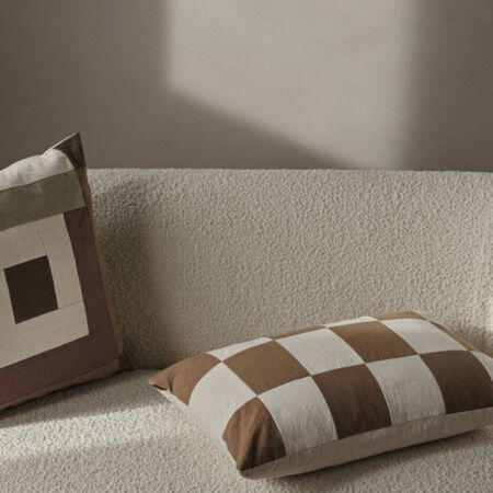 Ferm Living Border Patchwork Cushion B: 50 cm / H: 50 cm