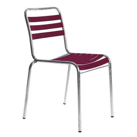 Manufakt Tisch Ø 80 cm mit 2 Stühlen Modell 10 Set Angebot von Bättig  Bordeauxviolett 4004