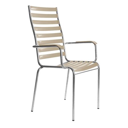 Manufakt Stuhlmodell 14a/Hochlehner mit Armlehnen von Bättig  Beige - NCS S 3010 - Y20R