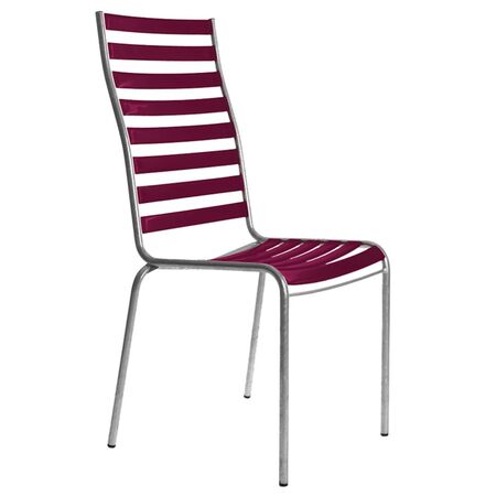 Manufakt Stuhlmodell 14/Hochlehner von Bättig  Bordeauxviolett - RAL 4004