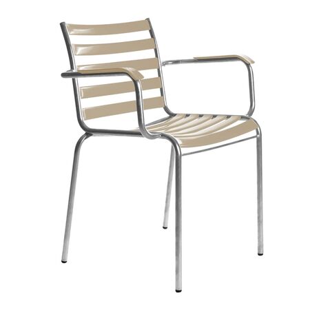 Manufakt Stuhlmodell 14/a mit Armlehnen von Bättig  Beige - NCS S 3010 - Y20R