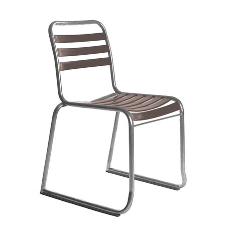 Manufakt Stuhlmodell 11 Kufen von Bättig Schlammgrau - NCS S 7005 - Y80R, Chouchin 1 LED h. 10 m