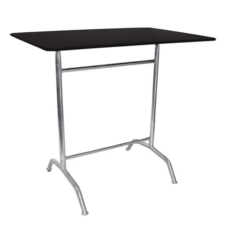 Manufakt Bättig Stehtisch Rechteckig 120 x 70 cm, RAL 9017 Schwarz
