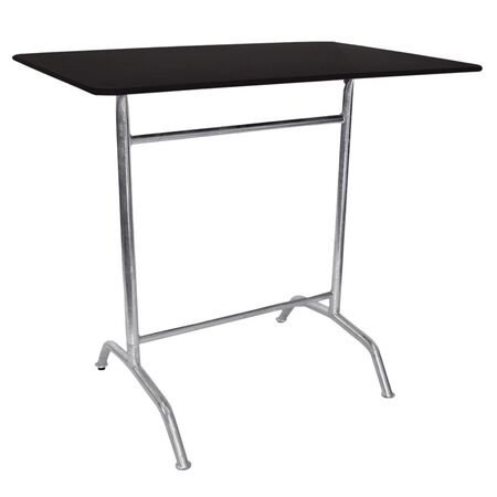 Manufakt Bättig Stehtisch Rechteckig 120 x 80 cm, RAL 9017 Schwarz