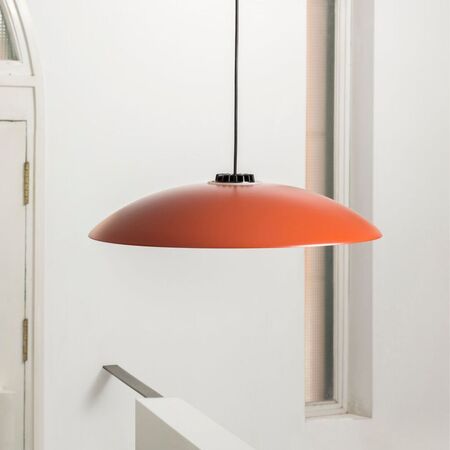 Santa & Cole Pendelleuchte HeadLed Metallic M von Santa & Cole Hematite Red, 8M