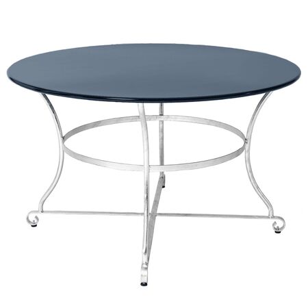 Manufakt Klassik Tisch D 100 cm. BO 1900 von Bättig Graublau - RAL 5008, Ø: 100 cm