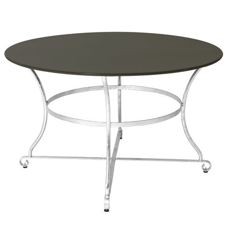 Manufakt Klassik Tisch D 100 cm. BO 1900 von Bättig Grauoliv - RAL 6006, Ø: 100 cm