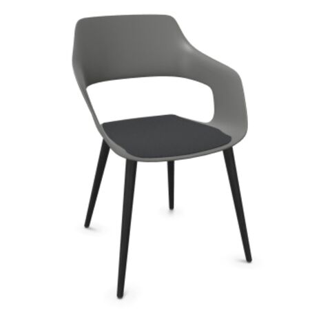 Wilkhahn Bürostuhl Occo 222/21 von Wilkhahn Grau, Anthrazit 01, Eiche schwarz lackiert