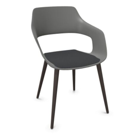 Wilkhahn Bürostuhl Occo 222/21 von Wilkhahn Grau, Anthrazit 01, Eiche graphit gebeizt