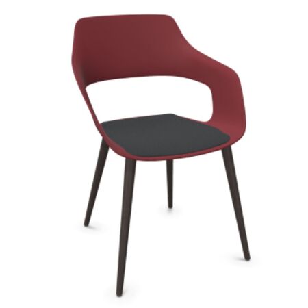 Wilkhahn Bürostuhl Occo 222/21 von Wilkhahn Sienarot, Anthrazit 01, Eiche graphit gebeizt