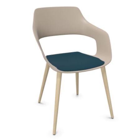 Wilkhahn Bürostuhl Occo 222/21 von Wilkhahn Graubeige, Deep water 39, Eiche weiss geölt