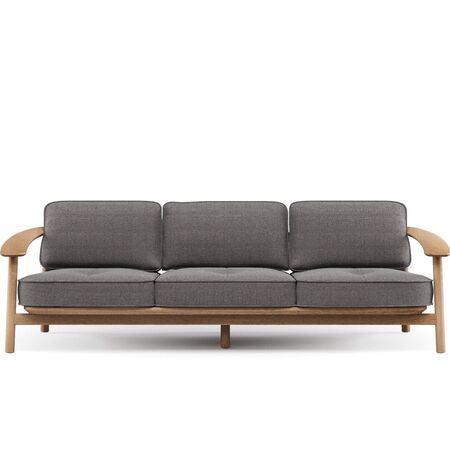 Twins Sofa 3-Sitzer -Teakholz von Emu