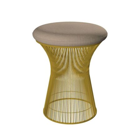Knoll International Hocker Platner von Knoll International   Tonus 135T Sand , 18k Gold überzogen