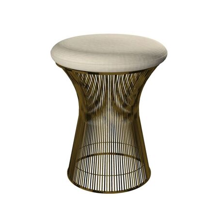 Knoll International Hocker Platner von Knoll International   Tonus 100T Ivory , Metallische Bronze