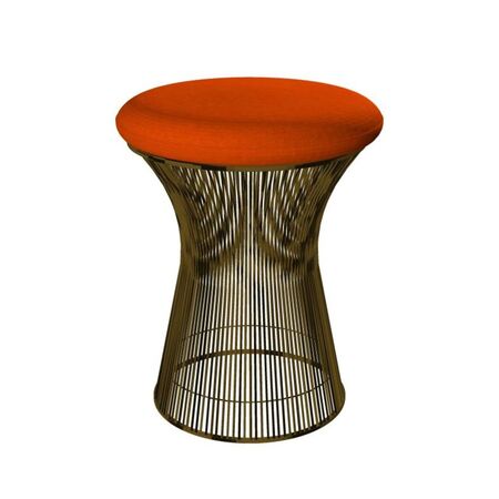Knoll International Hocker Platner von Knoll International   Tonus 125T Orange , Metallische Bronze