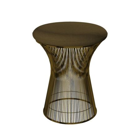 Knoll International Hocker Platner von Knoll International   Tonus 209T Musk Green, Metallische Bronze