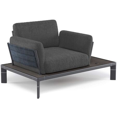 Emu Tami Loungesessel 763-B- weiss - bambus