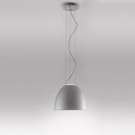 Artemide Pendelleuchte Nur Mini LED von Artemide  Hellrosa RAL 3015, Weiss / Weiss, inkl. LED, Aluminiumgrau-1