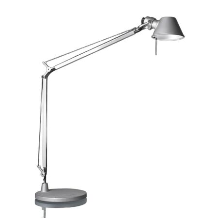 Artemide Body Tolomeo Midi Tavolo LED von Artemide Hellrosa RAL 3015, Weiss / Weiss, Aluminium