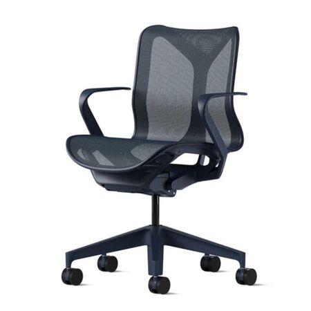 Herman CPH Bürostuhl Cosm von Herman Miller Dunkelblau Nightfall, Klein - H: 1031 mm, Höhenfixiert