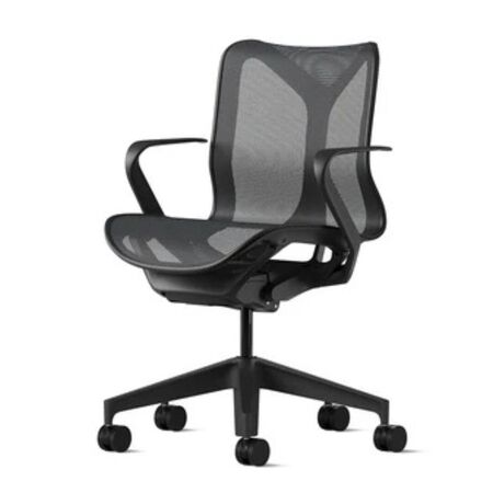 Herman CPH Bürostuhl Cosm von Herman Miller Graphit, Klein - H: 1031 mm, Höhenfixiert