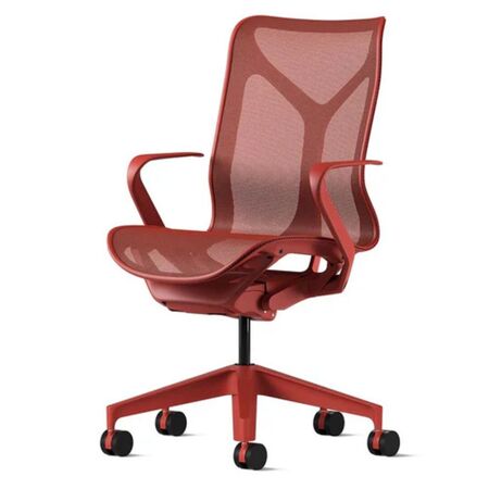 Herman CPH Bürostuhl Cosm von Herman Miller Canyon Rot, Mittel - 1156 mm, Höhenfixiert