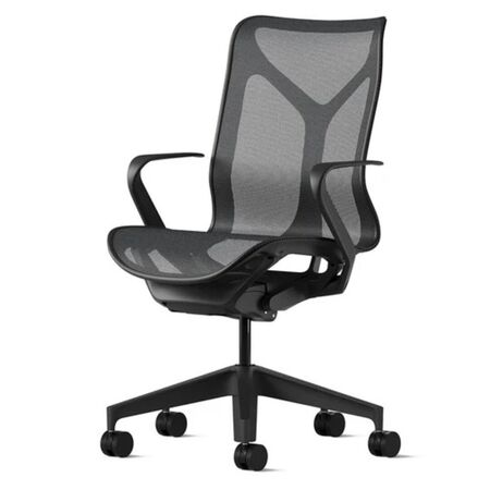 Herman CPH Bürostuhl Cosm von Herman Miller Graphit, Mittel - 1156 mm, Höhenfixiert