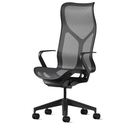 Herman CPH Bürostuhl Cosm von Herman Miller Graphit, Gross - 1311 mm, Höhenfixiert