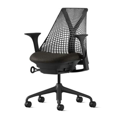 Herman CPH Bürostuhl Sayl von Herman Miller Blazer Schwarz, Schwarz Standard, Armlehne - Fixiert / Rückenstütze - Kein zusätzlicher Support