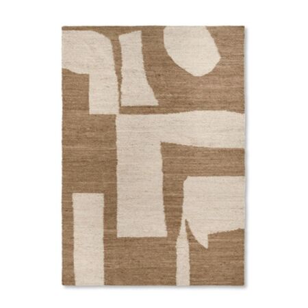 Ferm Living Piece Rug B: 200 cm / L: 300 cm , Off-White / Toffee