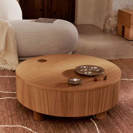 Ferm Living Jute Teppich Gesso von Ferm Living Terracotta / Off-white