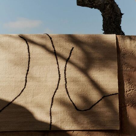 Ferm Living Jute Teppich Gesso von Ferm Living Off-white / Dark Fig