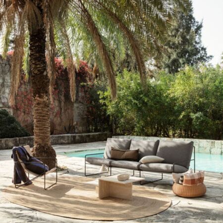 Ferm Living Geflochtener Aufbewahrungskorb Low von Ferm Living Nature