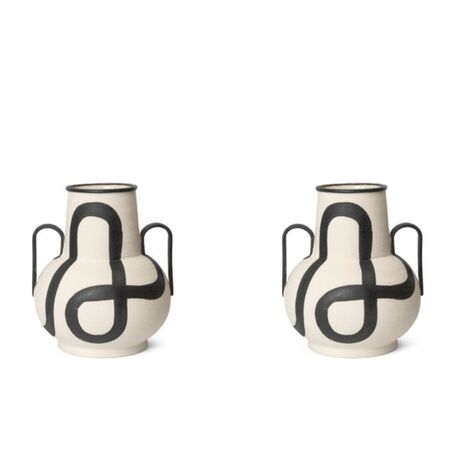 Ferm Living Trace Vase von Ferm Living Off White