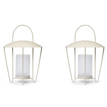 Ferm Living Abri Lantern Von Ferm Living Cashmere